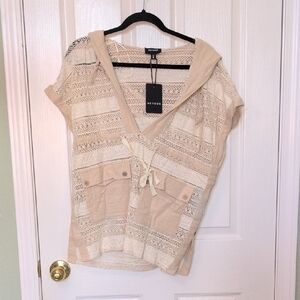 Beige Crochet Tunic by